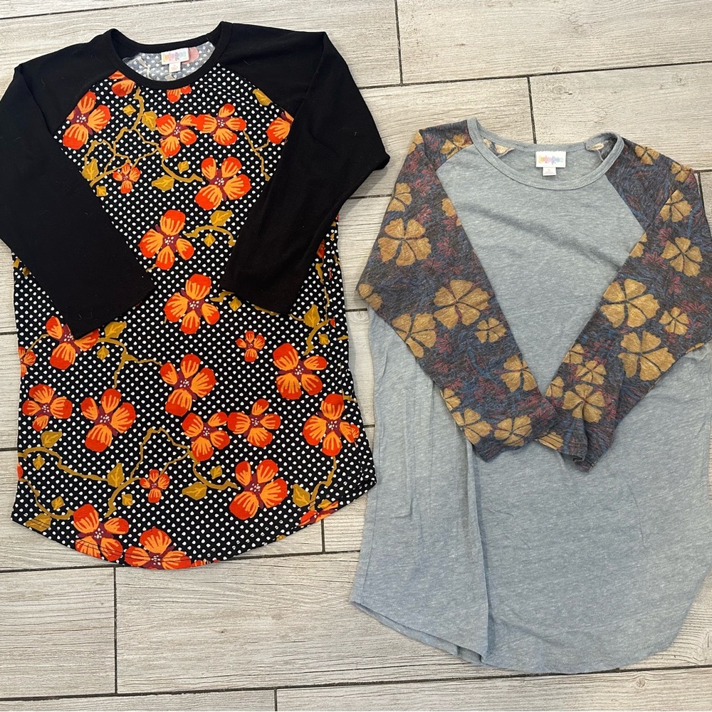 Lularoe Randy tee both size small bundle of 2
